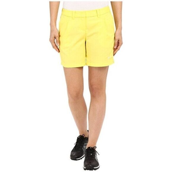NIKE Oxford 725763 Sport GOLF Pleated Pocket Shorts OPTI YELLOW ( 0 ) - Picture 2 of 2